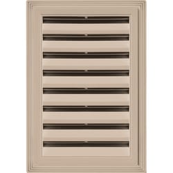 Builders Edge 12 in. W X 18 in. L Wicker Copolymer Gable Vent