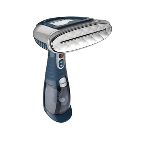 BLACK+DECKER Grey/Blue Handheld Fabric Steamer in the Fabric Steamers  department at