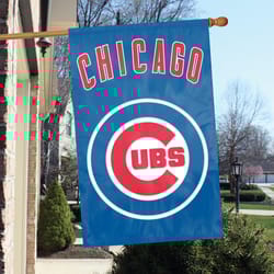 Party Animal Chicago Cubs Applique Banner Flag Nylon 1 pk