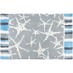 Simple Spaces 21 in. W X 33 in. L Multi-Color Starfish Sea Polyester Accent Rug