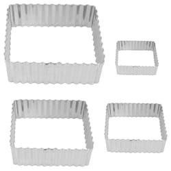 R&M International Corp Silver Steel Cookie Cutter Set