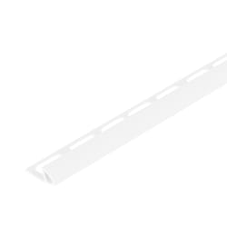 M-D BUILDING PRODUCTS 0.38 in. W X 96 in. L White PVC Tile Caps