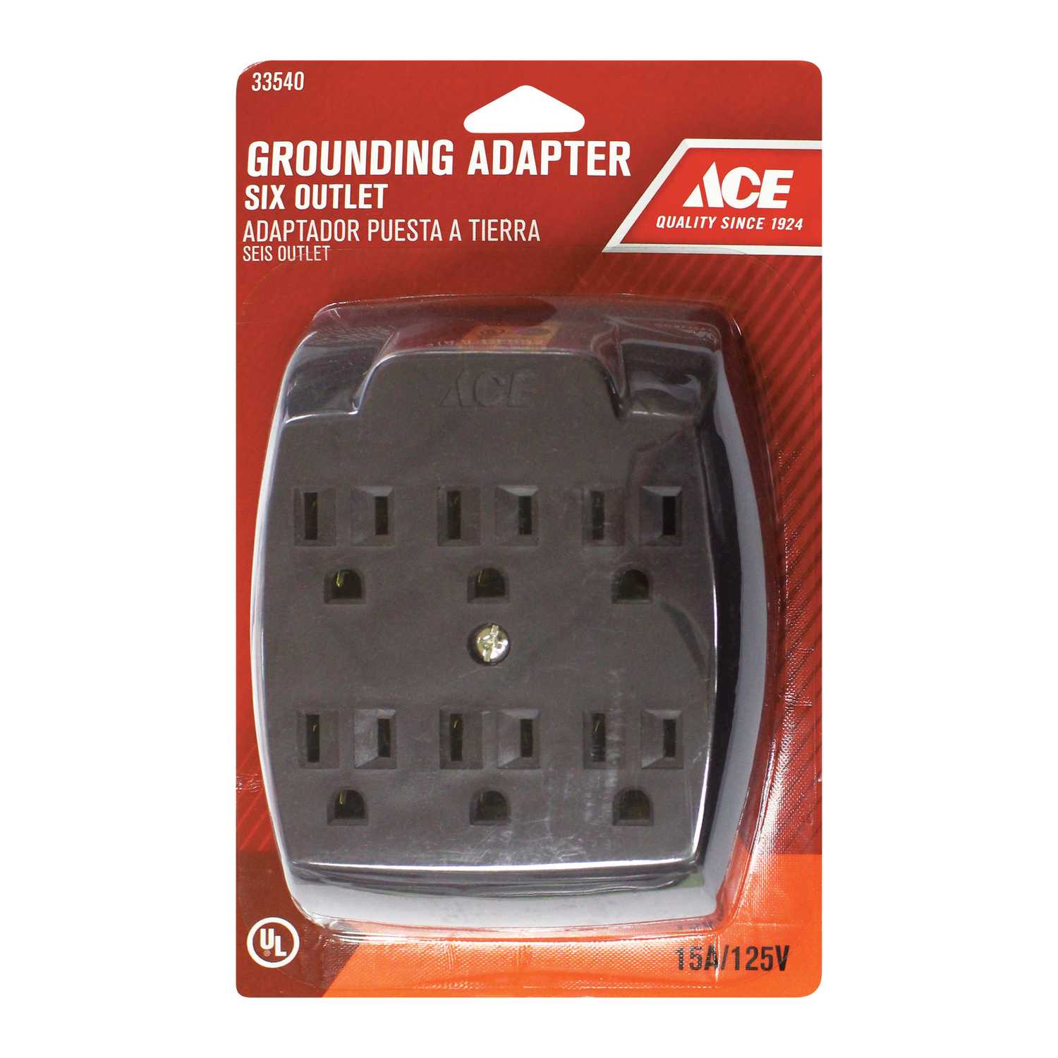 Ace Grounded 6 Surge Protection 1 pk 6Outlet Adapter Ace Hardware