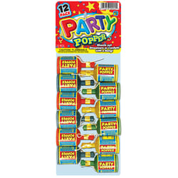 Party Popper Confetti Shooter Assorted 12 pc