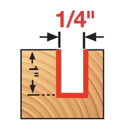 Diablo 1/4 in. D X 2-1/2 in. L Carbide Up Spiral Bit