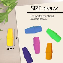 Bazic Products Assorted Pencil Eraser Caps 20 pk