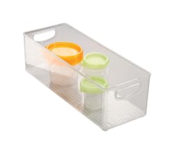 iDesign 0.28 Clear Storage Bin 6 in. H X 5 in. W X 16 in. D Stackable