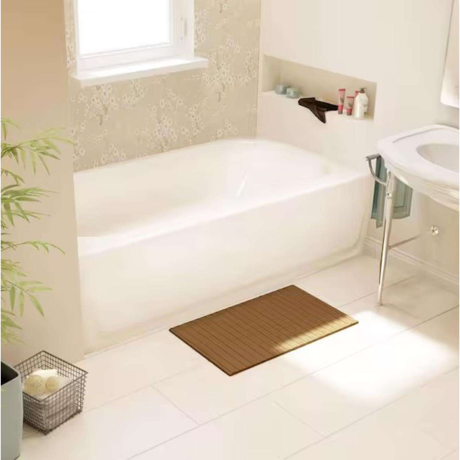 BOB屋 Bootz 14.25 in. H X 30 in. W X 60 in. L White Bathtub Mfr