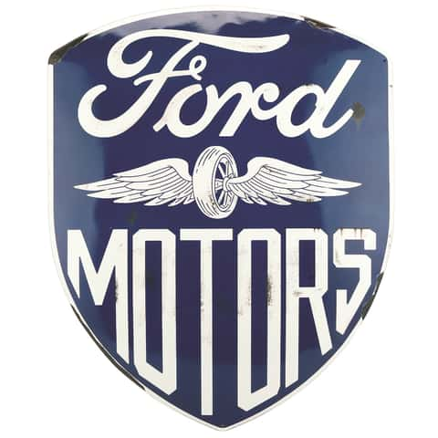 Ford Motor Company Metal Embossed Wall Thermometer