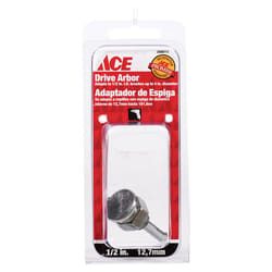 Ace 1/2 in. Crimped Drive Arbor Steel 1 pc