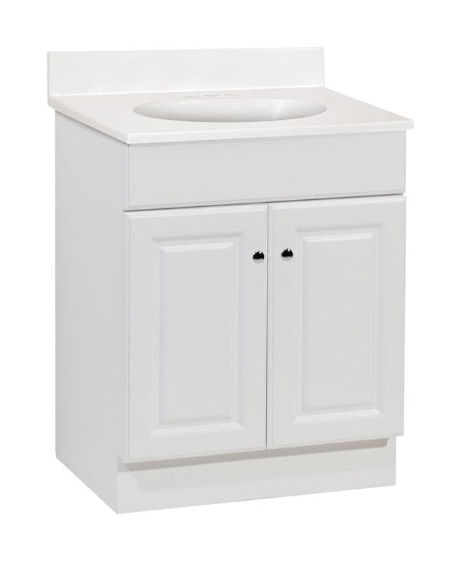 UPC 094803039558 product image for Continental Cabinets Single Bright Vanity Combo 32 in. H x 24 in. W x 18 in. D | upcitemdb.com