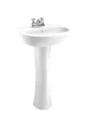 Cato Terra Vitreous China Bathroom Sink 21.63 in. W X 16.88 in. D White