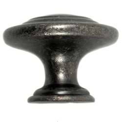 Laurey Windsor Round Cabinet Knob 1-3/8 in. D 1 in. Antique Pewter 1 pk