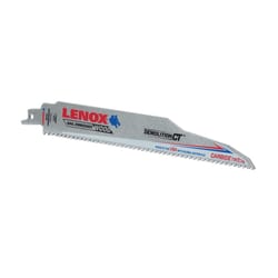 Lenox Demolition CT 9 in. Carbide Tipped Reciprocating Saw Blade 6 TPI 1 pc
