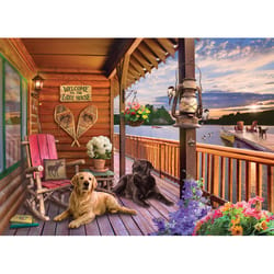 Cobble Hill Welcome To The Lakehouse Jigsaw Puzzle Cardboard 1000 pc
