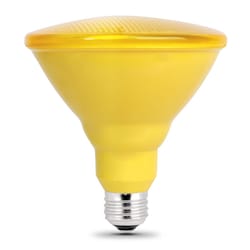 Feit PAR38 E26 (Medium) LED Bulb Yellow 90 Watt Equivalence 1 pk