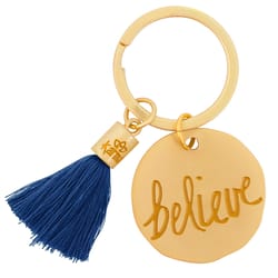 Karma Believe Tassel Keychain Metal 1 pk