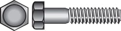 HILLMAN 3/8 in. D X 5-1/2 in. L Zinc Plated Steel Hex Bolt 50 pk