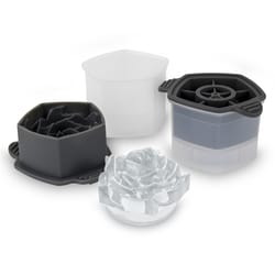 Tovolo Charcoal/Clear Plastic/Silicone Ice Cube Mold 2.5 oz