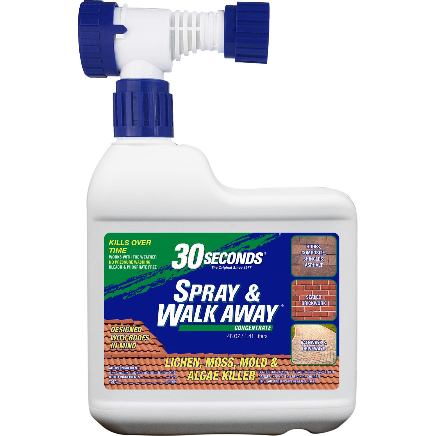 UPC 040235751421 product image for 30 SECONDS Spray & Walk Away Lichen, Moss, Mold, Algae Killer 48 Ounces oz. | upcitemdb.com