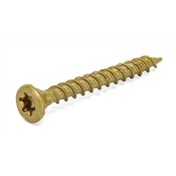 HILLMAN Power Pro No. 8 X 1-1/4 in. L Star Bronze Ceramic Coarse Wood Screws 220 pk