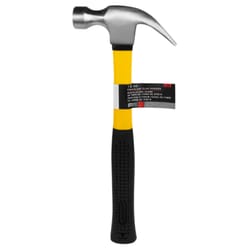 Performance Tool 12 oz Smooth Face Claw Hammer 12 in. Fiberglass Handle