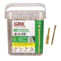 GRK Fasteners RT Composite No. 8 X 3-1/8 in. L Star Coated Reverse Screws 514 pk