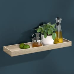 Dolle Loggia 1.6 in. H X 23.6 in. W X 5.9 in. D Oak Wood Floating Shelf