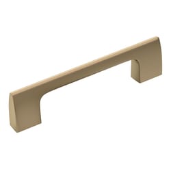 Amerock Riva Contemporary Cabinet Pull 3-3/4 in. Golden Champagne 1 pk