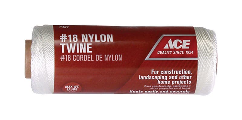 Ace 18 # X 525 ft. L White Twisted Nylon Twine Mfr