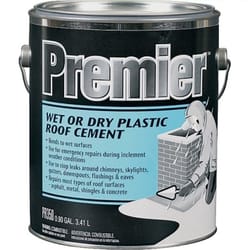 Premier Black Asphalt Wet/Dry Surface Roof Cement 0.9 gal