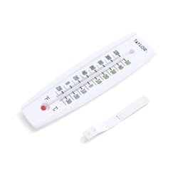 Taylor Tube Thermometer Plastic White 7.68 in.