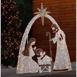 Sienna LED Warm White Nativity Scene 72 in. Yard Decor