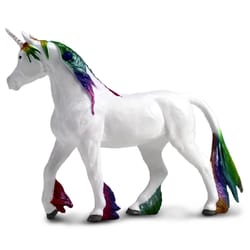 Safari Ltd. Mythical Realms Rainbow Unicorn Figure Toy White