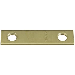 National Hardware 2 in. H X 1/2 in. W Brass-Plated Steel Mending Brace