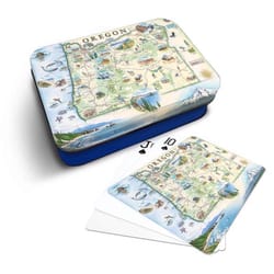 Xplorer Maps Oregon Playing Cards Multicolored