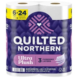 Quilted Northern Ultra Plush Toilet Paper 6 Rolls 255 sheet 1020 in.