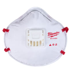 Milwaukee N95 Multi-Purpose Respirator Mask Valved White One Size Fits All 3 pk
