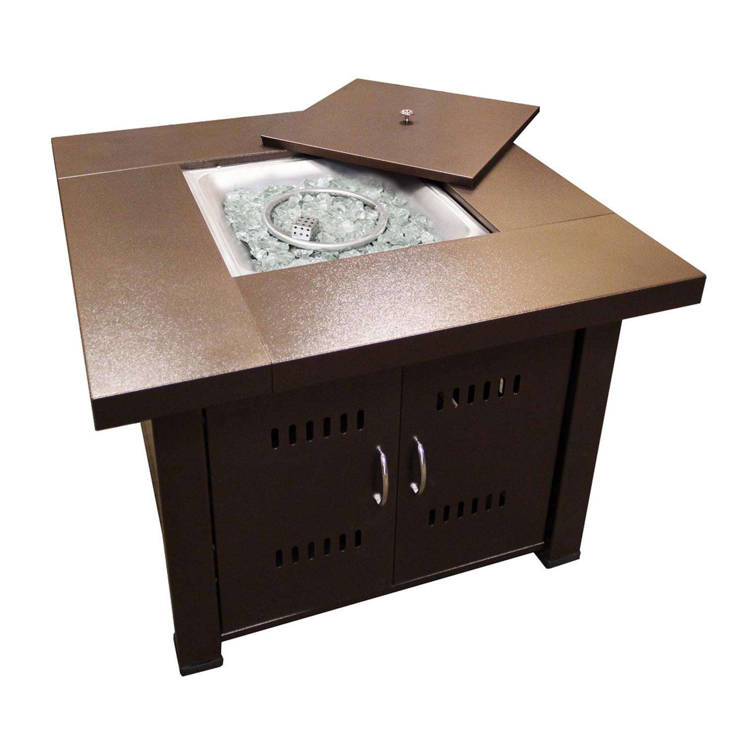 AZ Patio Heater 38 in. W Steel Modern Square Propane Fire Pit - Ace ...