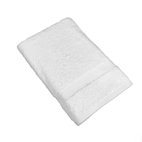 Genesis White Cotton Bath Towels