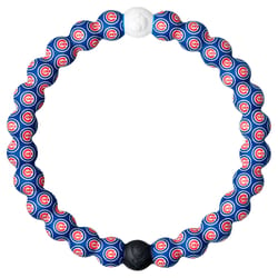 Lokai MLB Unisex Chicago Cubs Round Blue Bracelet Silicone Water Resistant Size 6