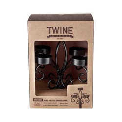 TWINE Boulevard Wrought Iron Wine Bottle Candelabra