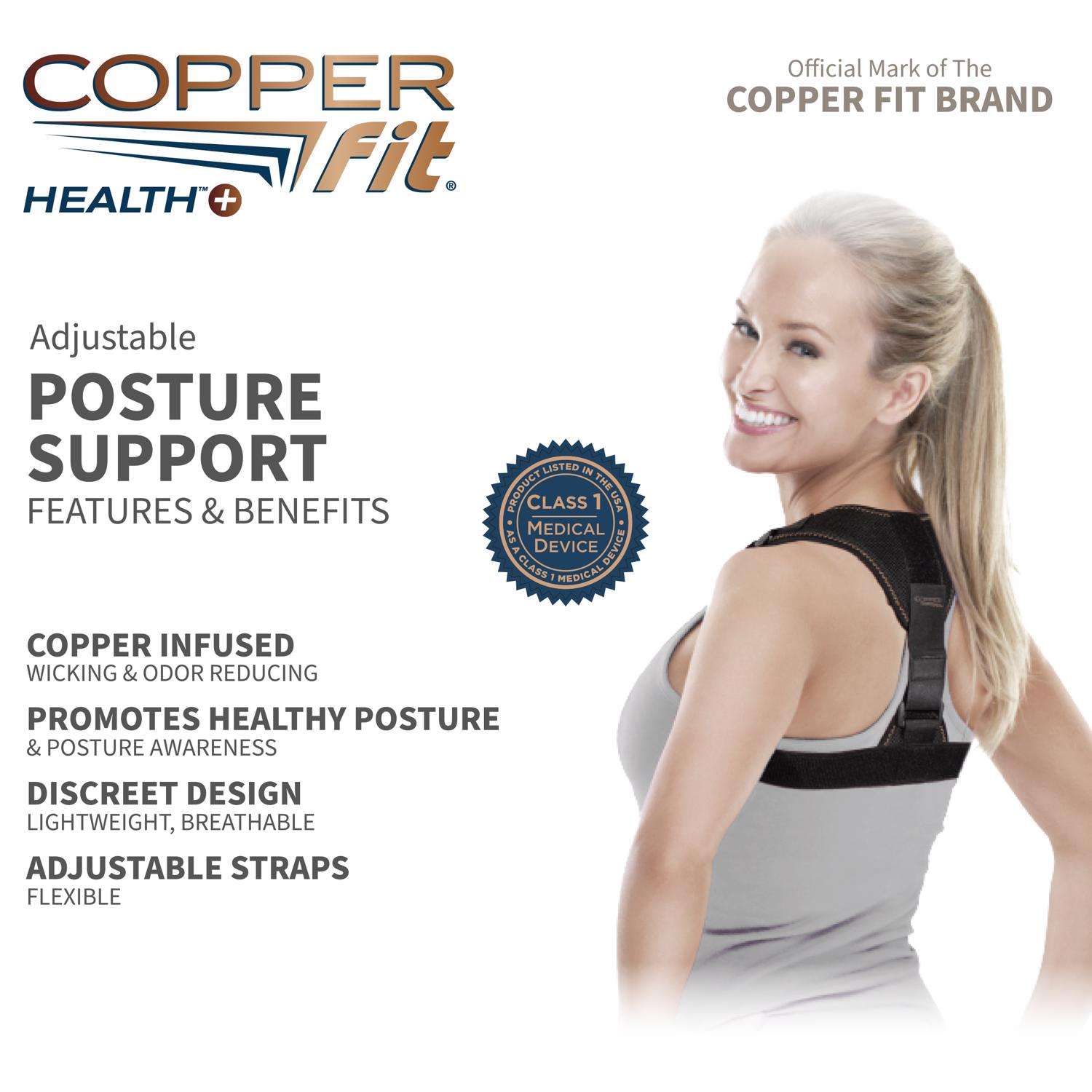 Copper Fit Health Unisex Wrist Relief Plus,Black