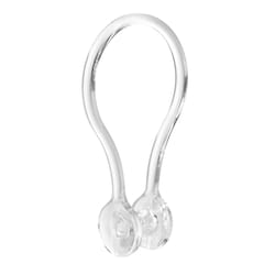 iDesign Clear Plastic Shower Curtain Rings 12 pk