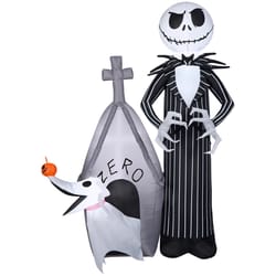 Disney Airblown 5 ft. LED Jack Skellington Jack and Zero Inflatable