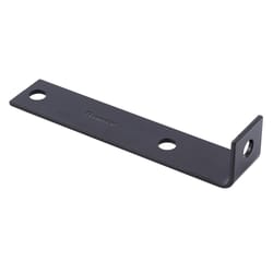 Hampton 1.5 in. H X 7.5 in. W X 1/8 in. D Black Steel Inside/Outside Corner Brace