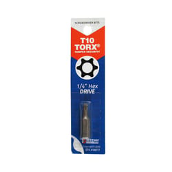 Best Way Tools Torx T10 X 1 in. L Screwdriver Bit Carbon Steel 1 pc