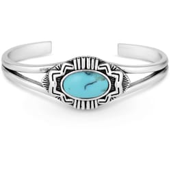 Montana Silversmiths Women's Mesa Turquoise Blue/Silver Bracelet Water Resistant