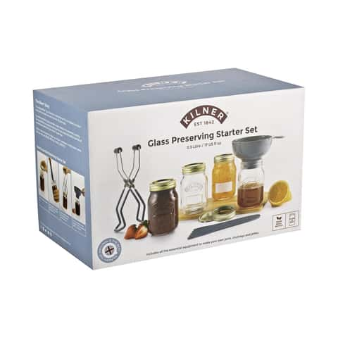 KILNER Create and Make 4-Piece Glass Yogurt Making Set with