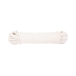 Koch Industries 7/32 in. D X 100 ft. L Natural Solid Braided Cotton Poly Blend Sash Cord